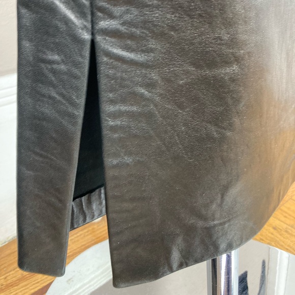 Oscar Leopold Black Lambskin Leather Pants - Picture 6 of 11